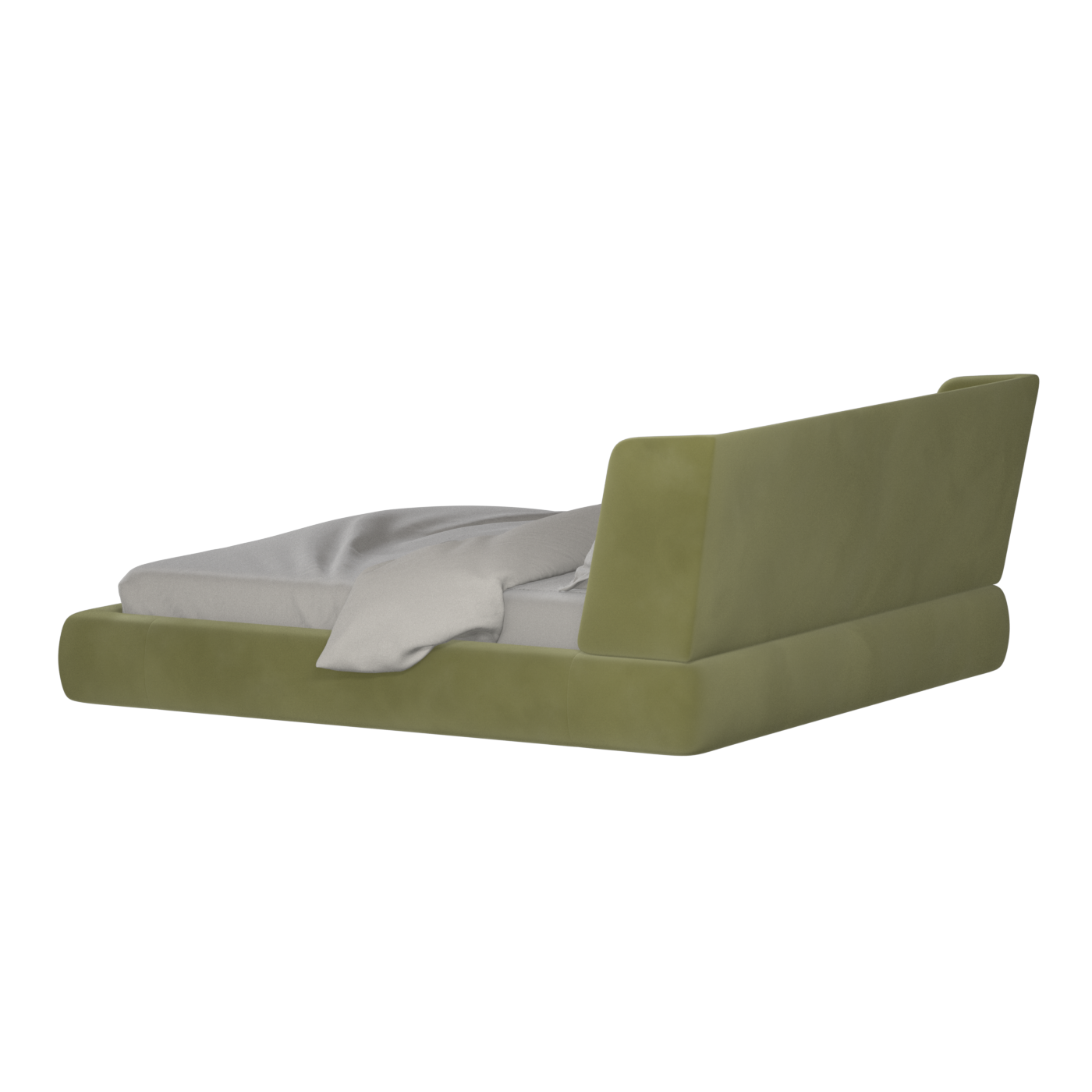 Valentina bed in Boucle Velvet Fabric