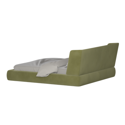 Valentina bed in Boucle Velvet Fabric