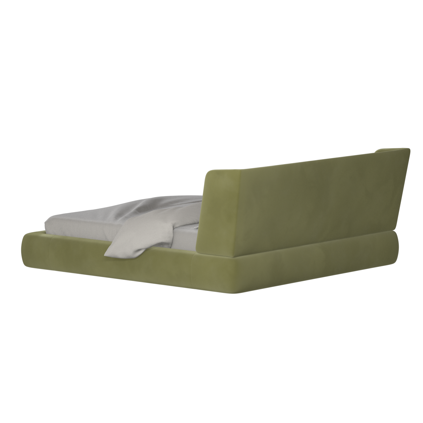 Valentina bed in Boucle Velvet Fabric