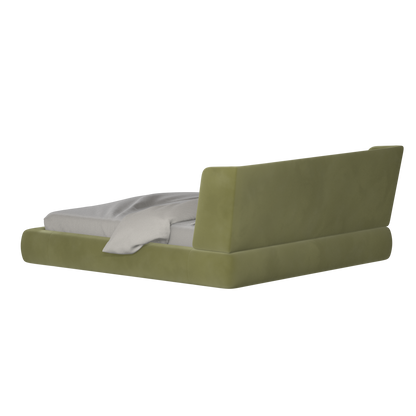 Valentina bed in Boucle Velvet Fabric