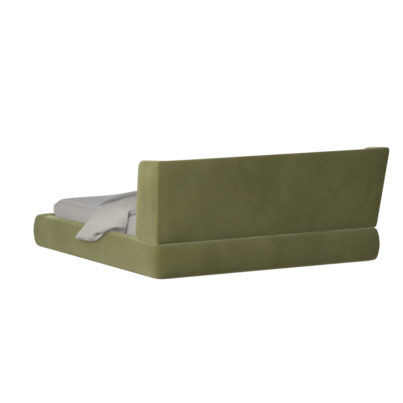 Valentina bed in Boucle Velvet Fabric