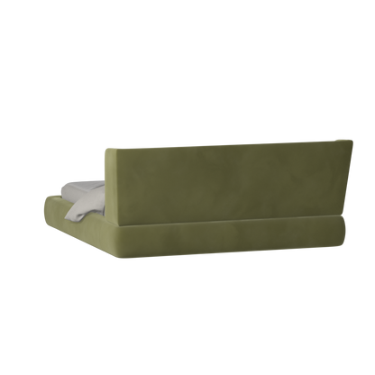 Valentina bed in Boucle Velvet Fabric
