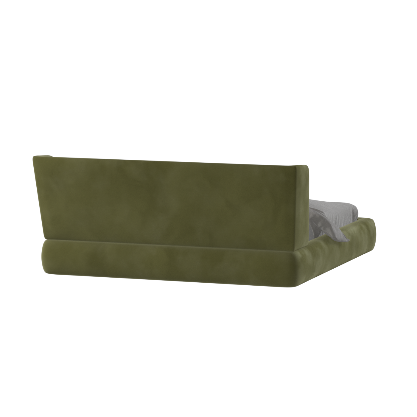 Valentina bed in Boucle Velvet Fabric