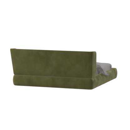 Valentina bed in Boucle Velvet Fabric