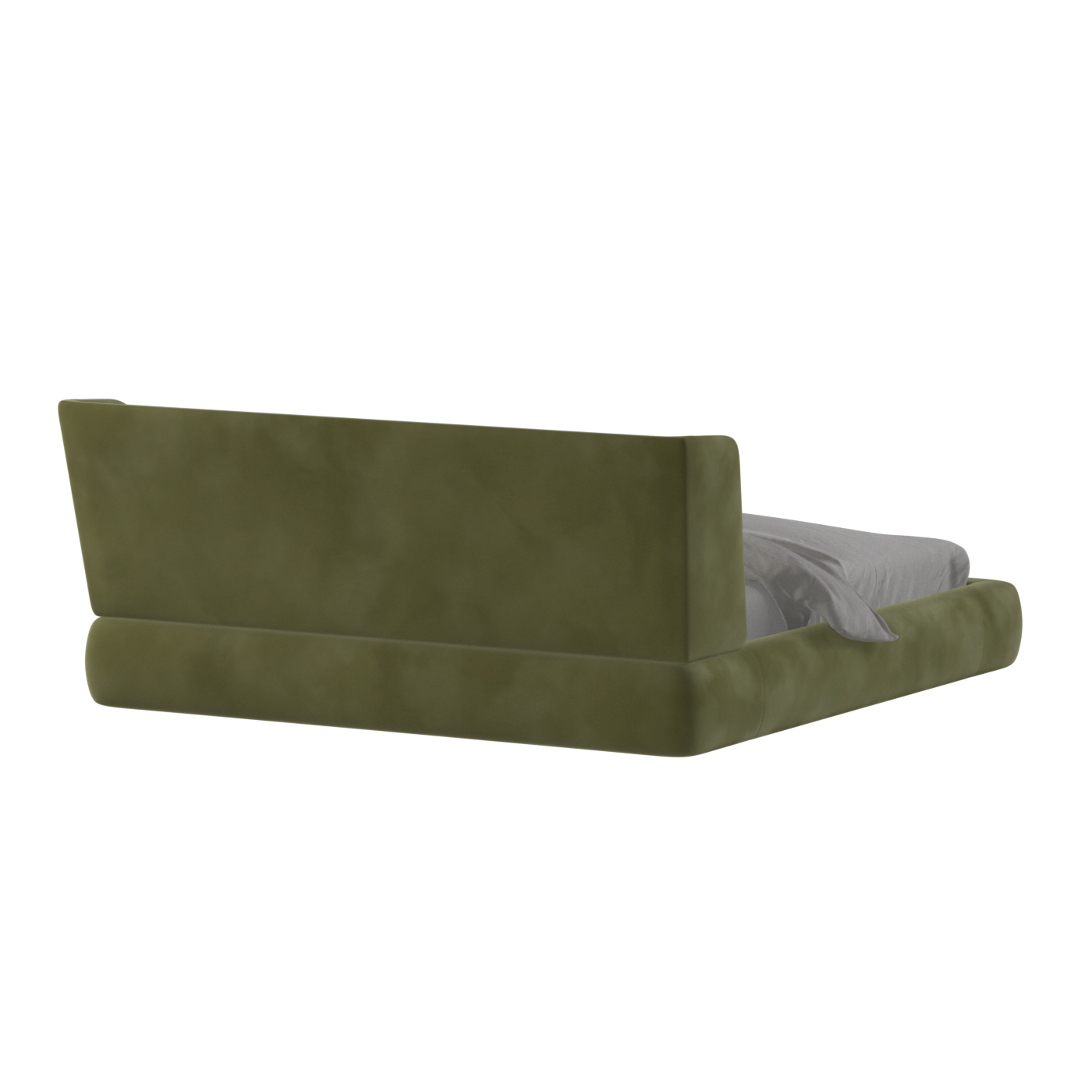 Valentina bed in Boucle Velvet Fabric