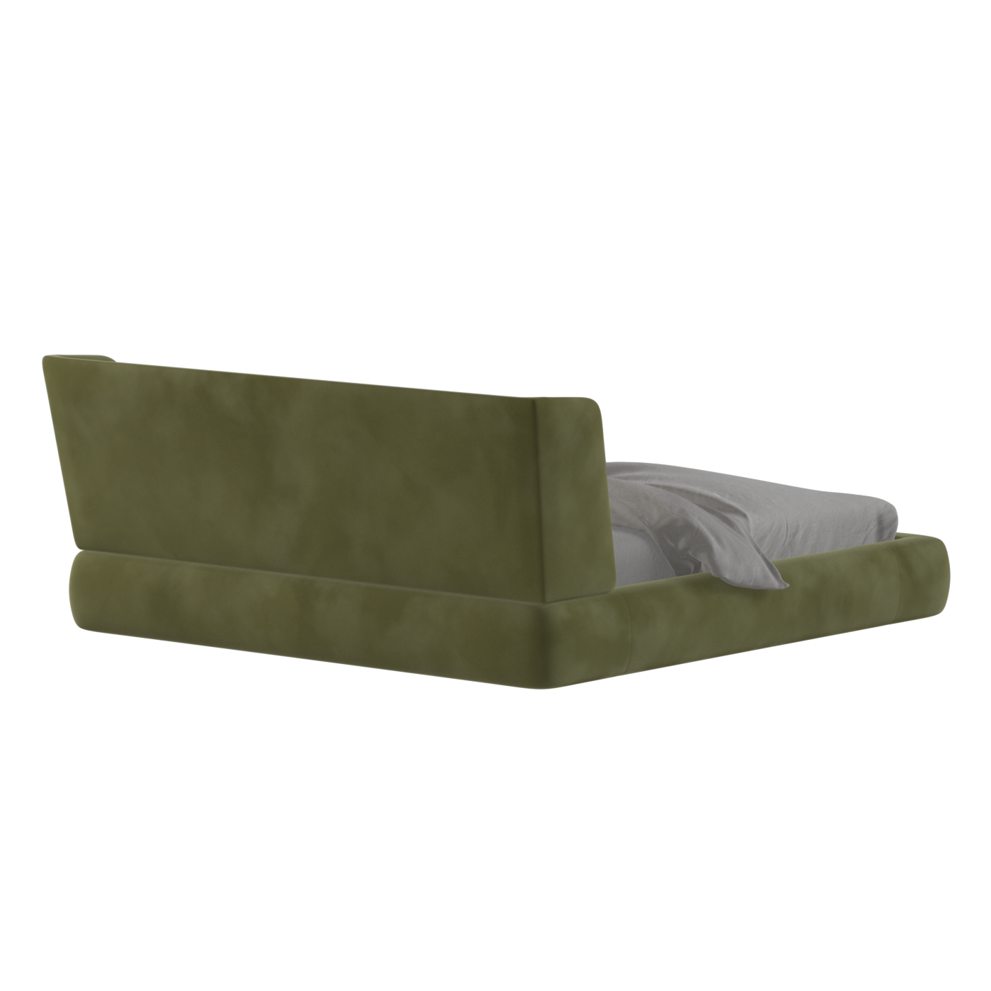Valentina bed in Boucle Velvet Fabric