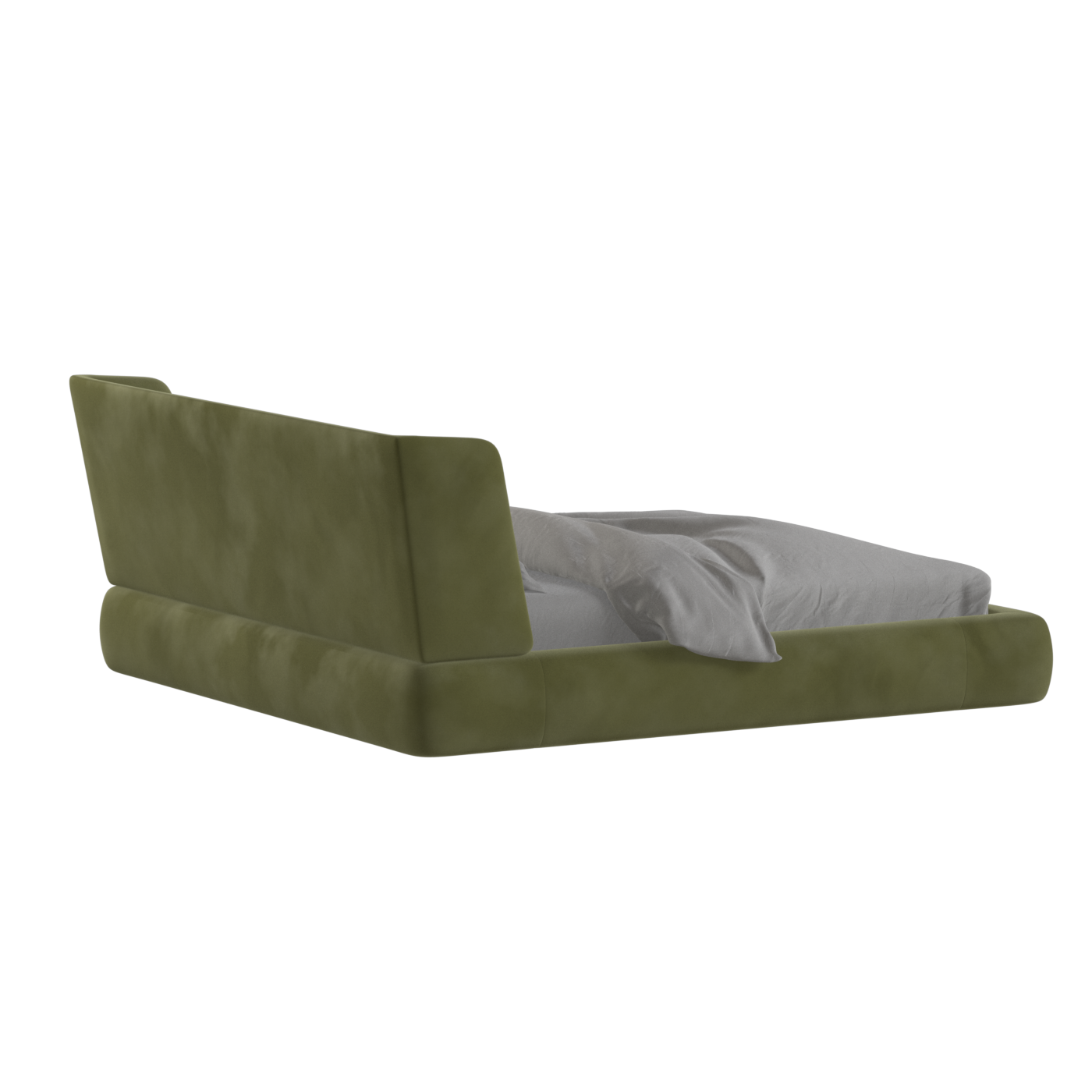 Valentina bed in Boucle Velvet Fabric