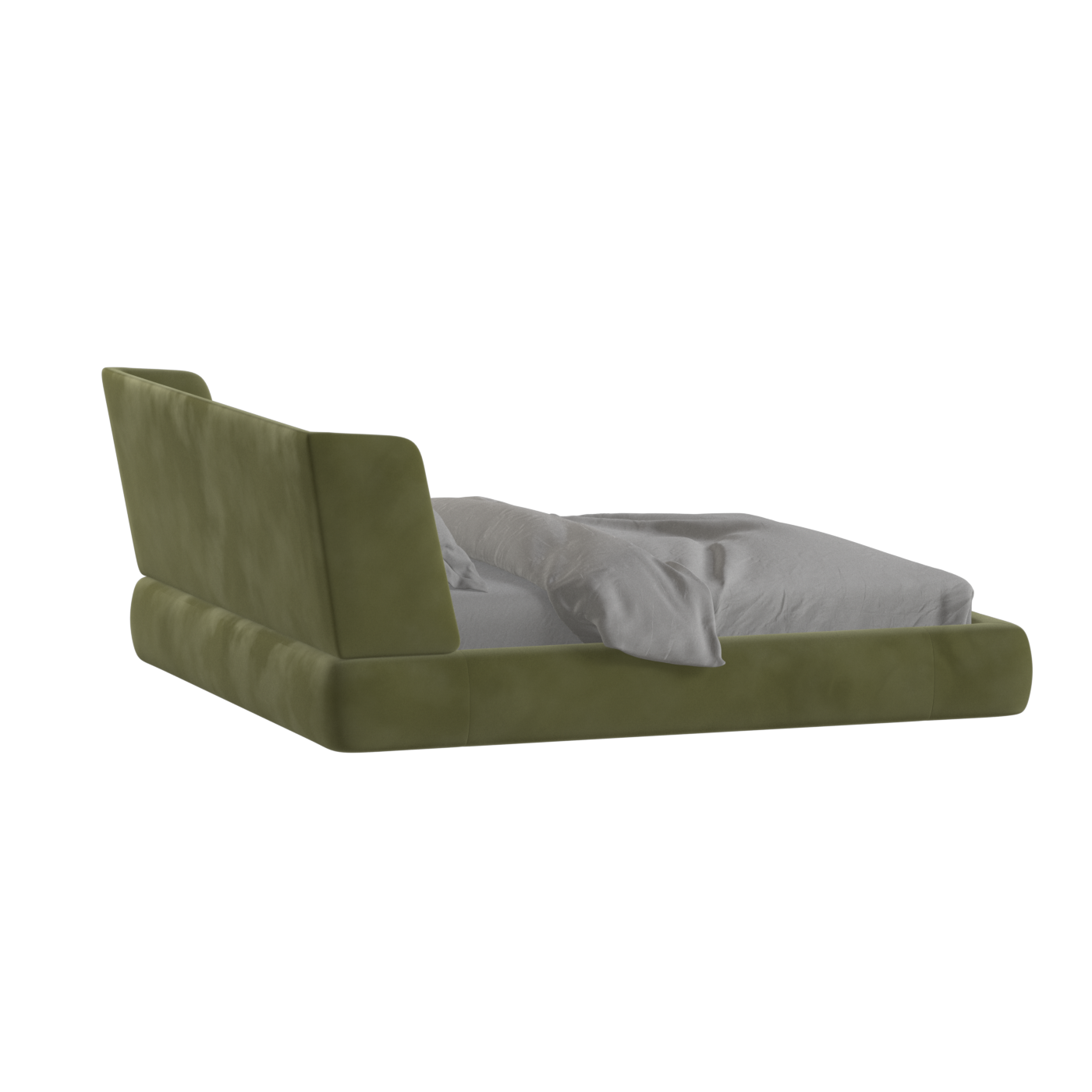 Valentina bed in Boucle Velvet Fabric