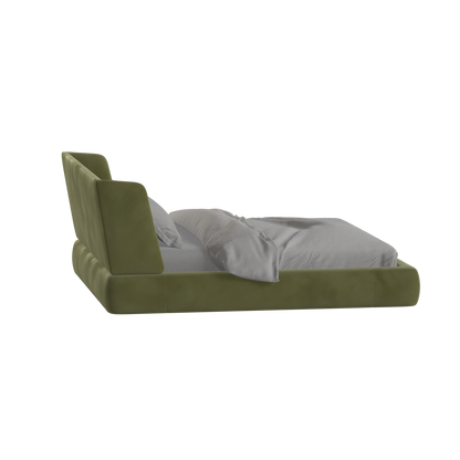 Valentina bed in Boucle Velvet Fabric