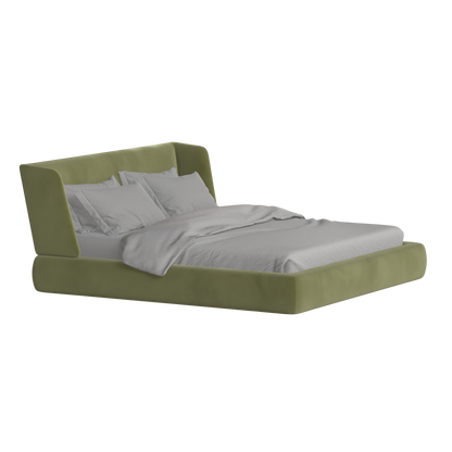 Valentina bed in Boucle Velvet Fabric