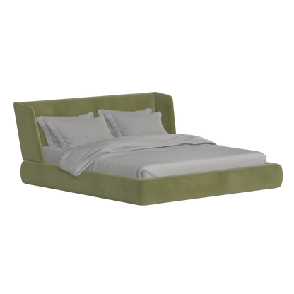 Valentina bed in Boucle Velvet Fabric