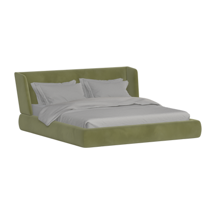 Valentina bed in Boucle Velvet Fabric