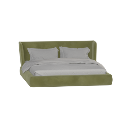 Valentina bed in Boucle Velvet Fabric